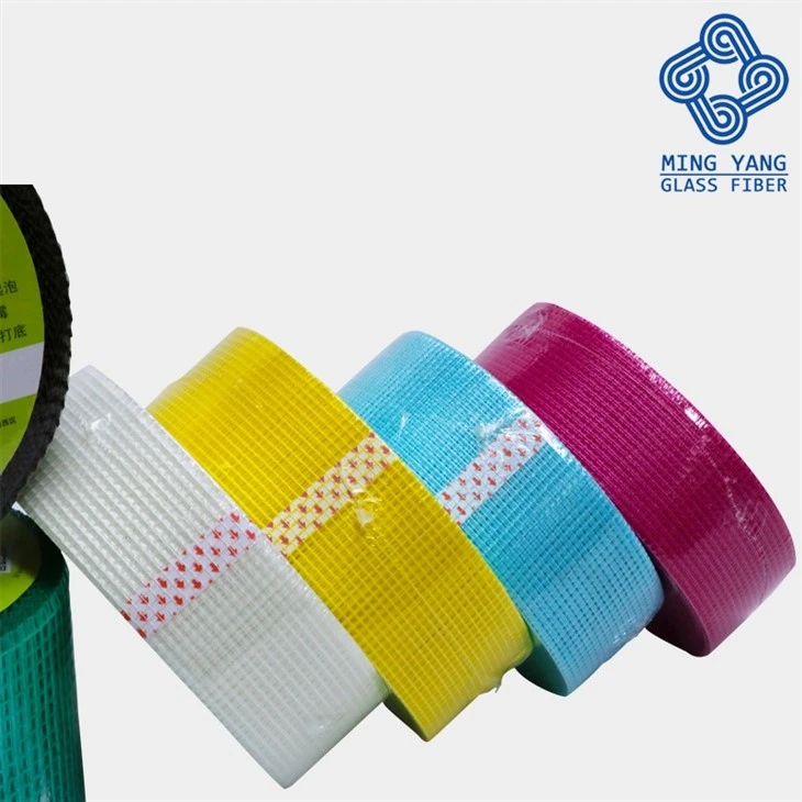 Self Adhesive Fiberglass Drywall Joint Mesh Tape With Soft Flexible Alkali Resistant Wall Material
